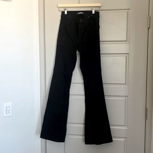 Express Black Flare Jeans